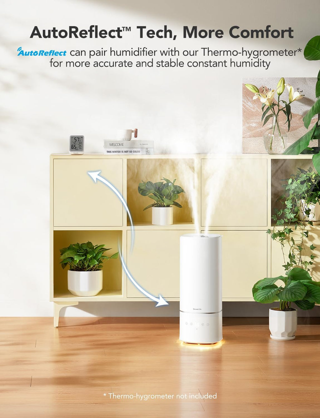 Govee - Smart Humidifier - ALEXA + GOOGLE HOME - APP - 6 L (6000 ML)