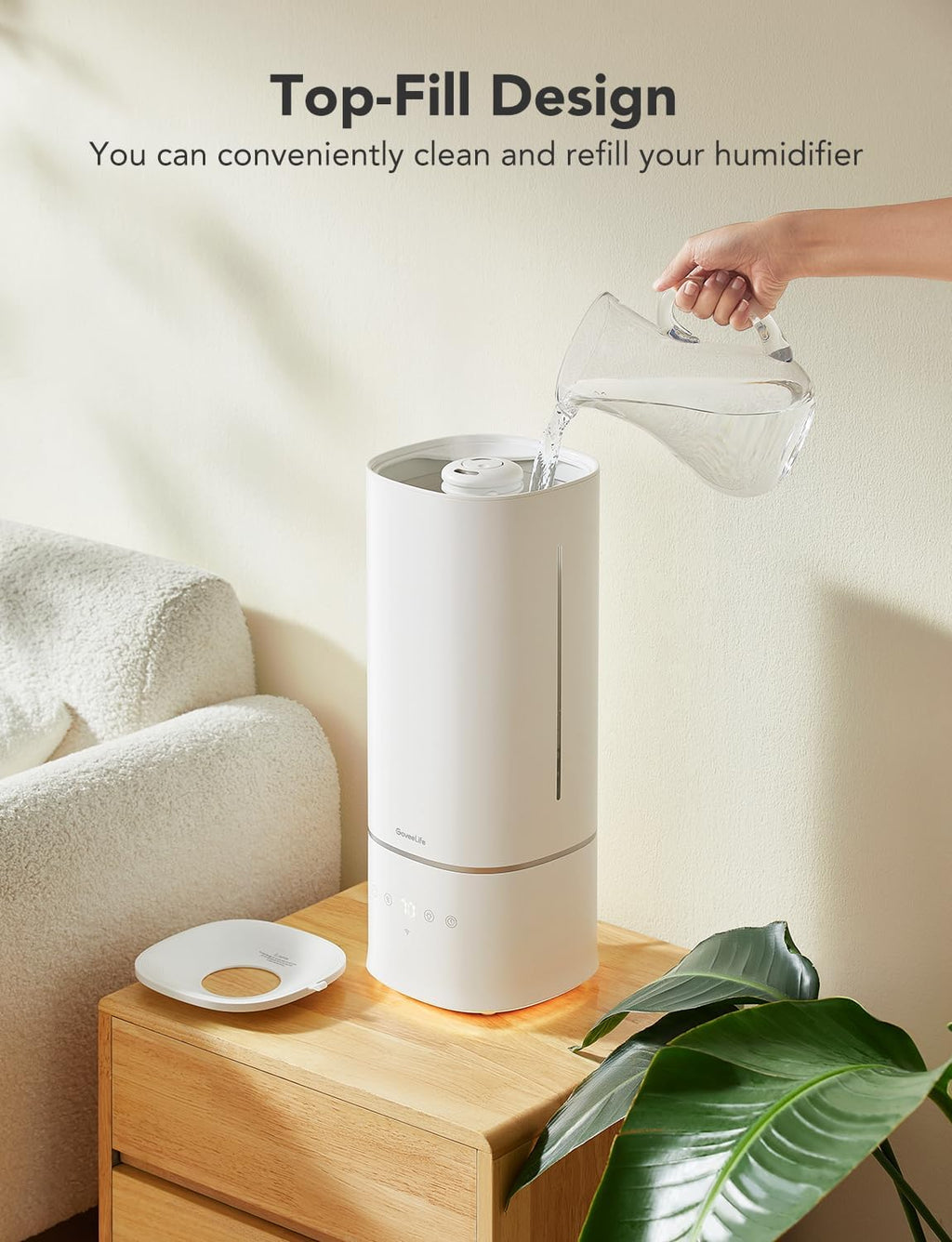 Govee - Smart Humidifier - ALEXA + GOOGLE HOME - APP - 6 L (6000 ML)