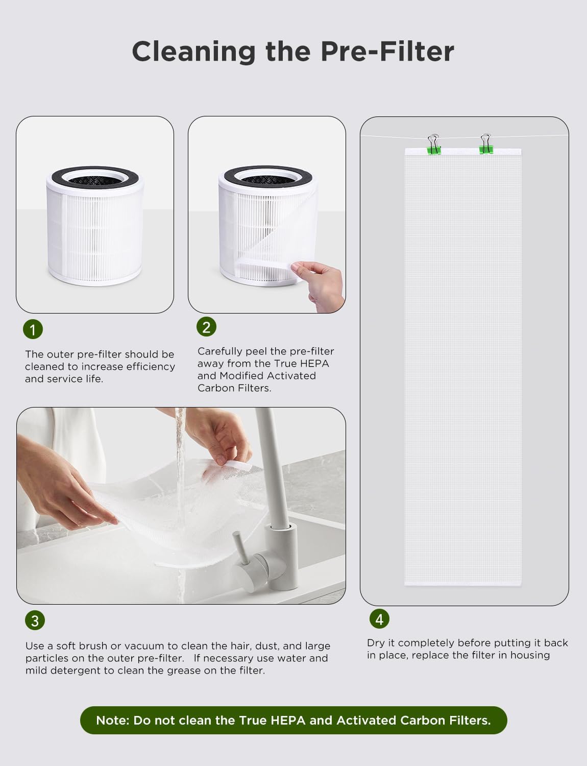 Govee - Smart Air Purifier (1162 ft)- H13 HEPA Filter