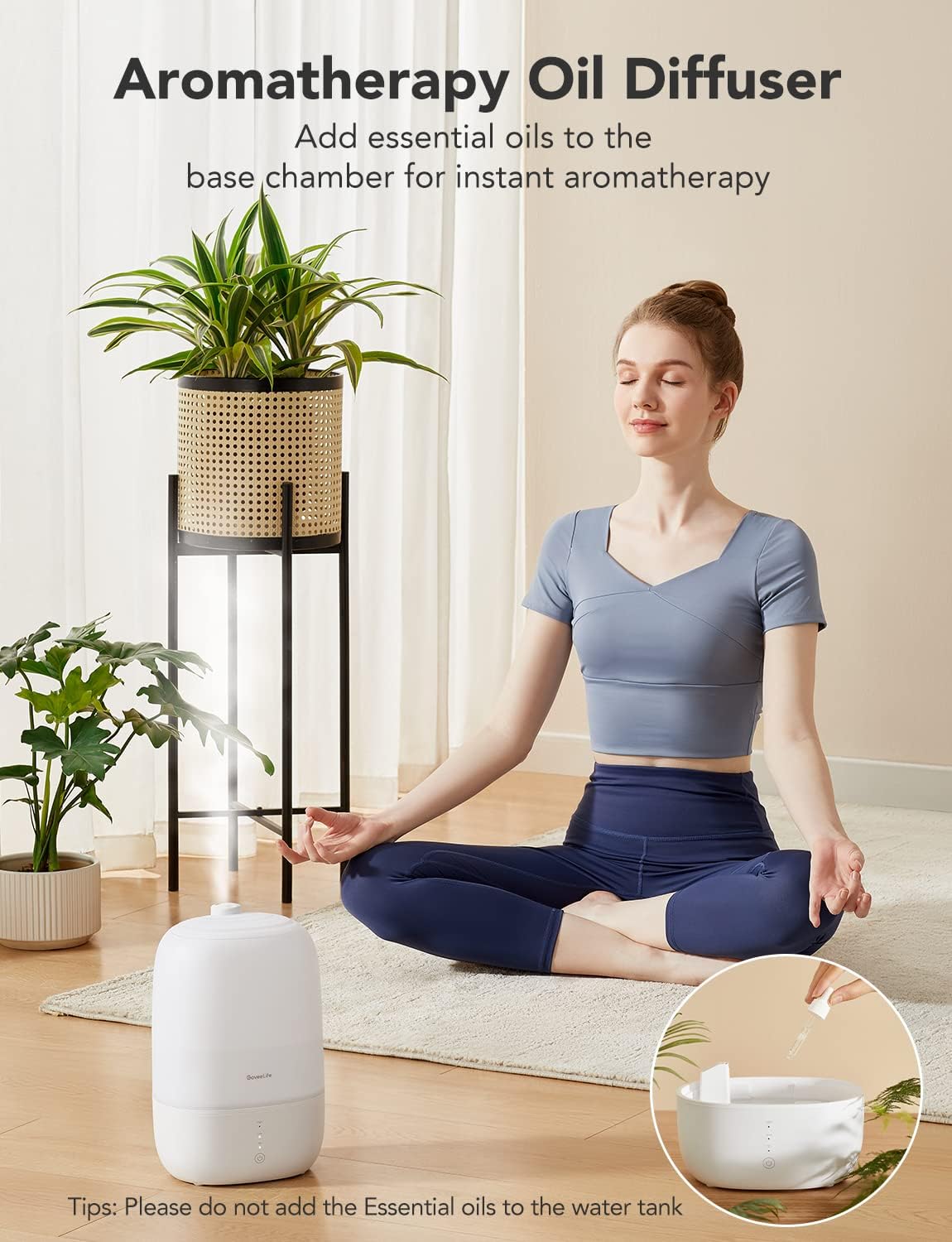 Govee - Smart Humidifier - ALEXA + GOOGLE HOME - APP - 3 L (3000 ML)