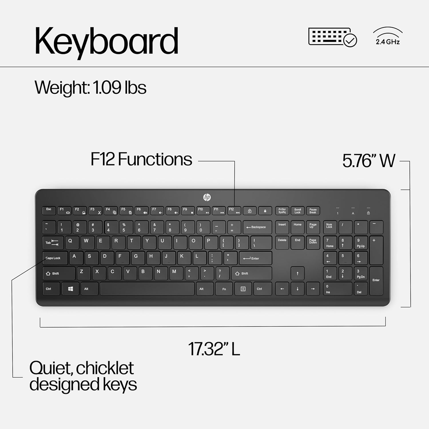 HP Wireless Keyboard & Mouse Combo