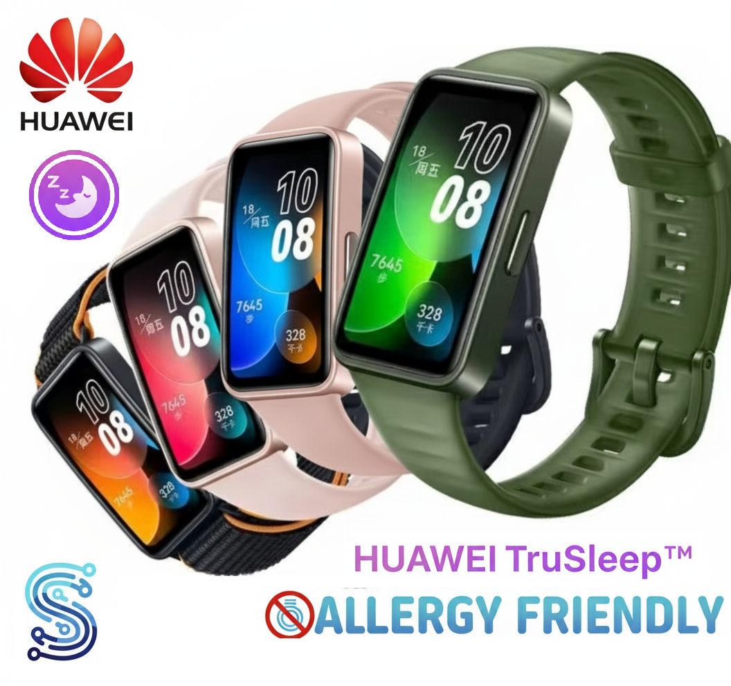 Huawei Band 8 - Allergy Friendly - Best Sleep Tracking 2023 - NO METAL
