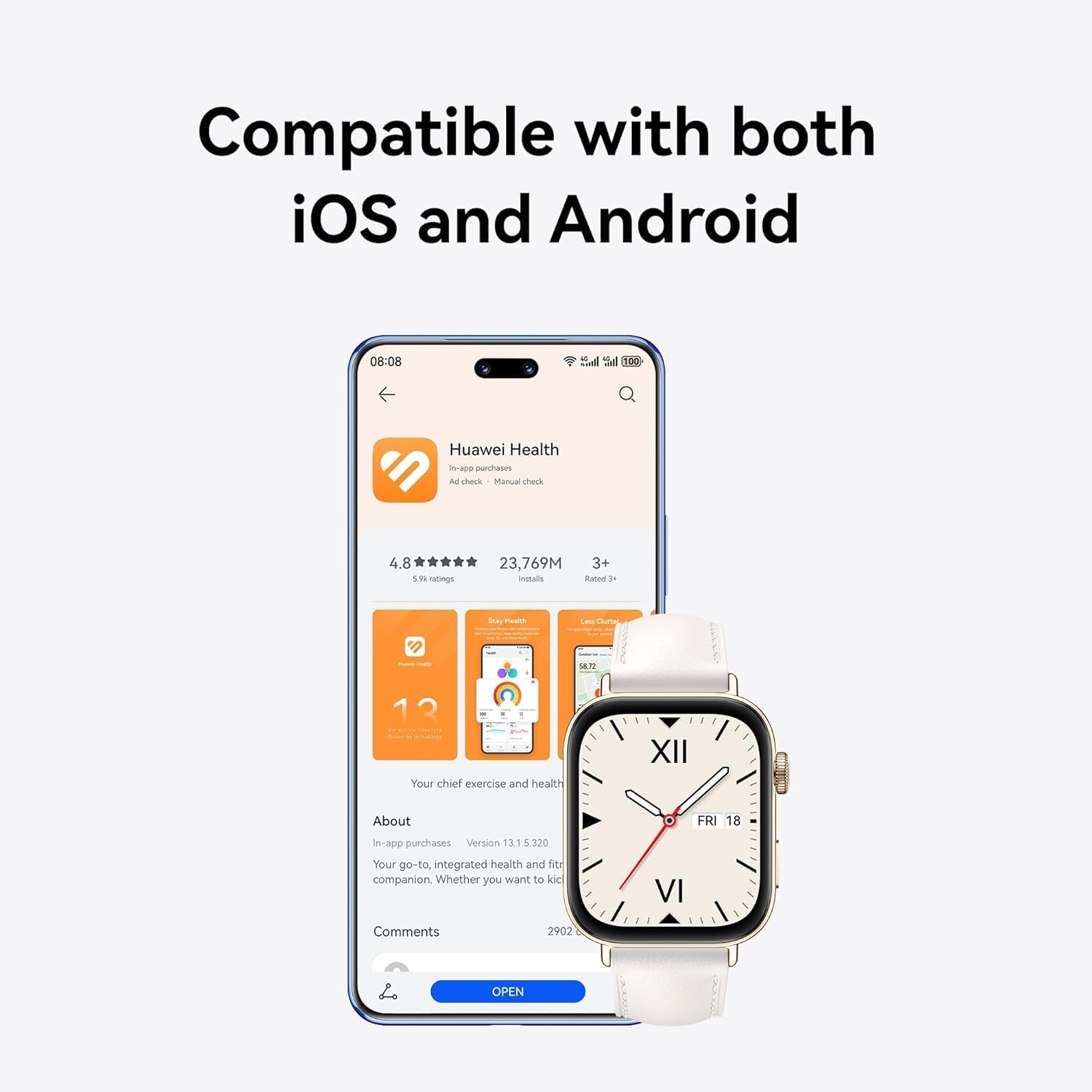 Huawei Watch Fit 3 - Best Sleep Tracking 2024 - GPS + Calling/Texting