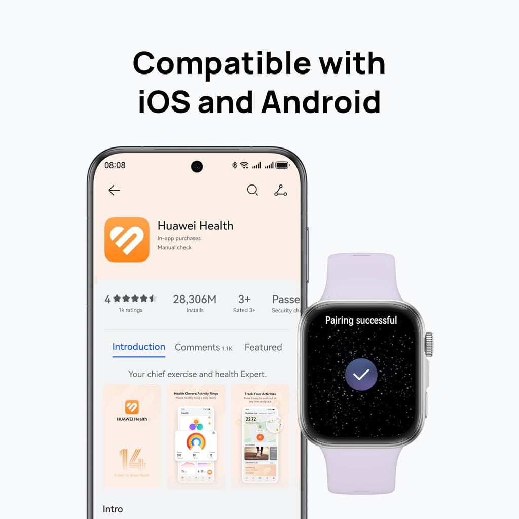 Huawei Watch Fit 4 - Best Sleep Tracking 2025 - GPS + Calling/Texting