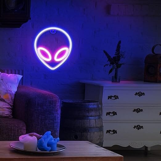 Illumina - 3D Neon Light - Wall Sign - Alien