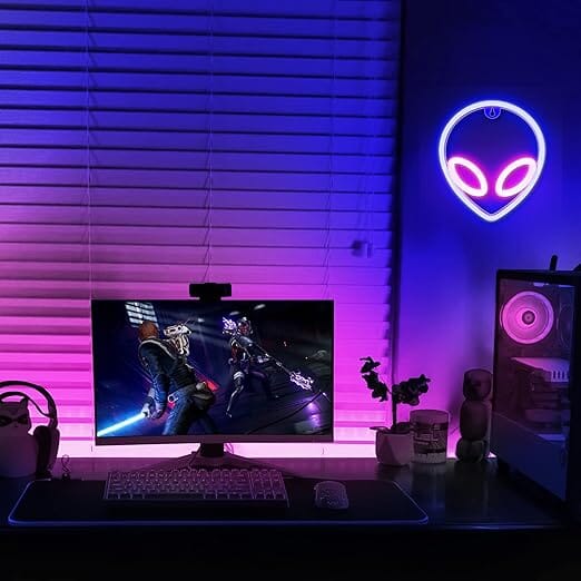 Illumina - 3D Neon Light - Wall Sign - Alien
