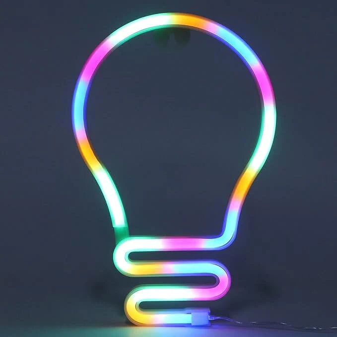 Illumina - 3D Neon Light - Wall Sign - Lightbulb