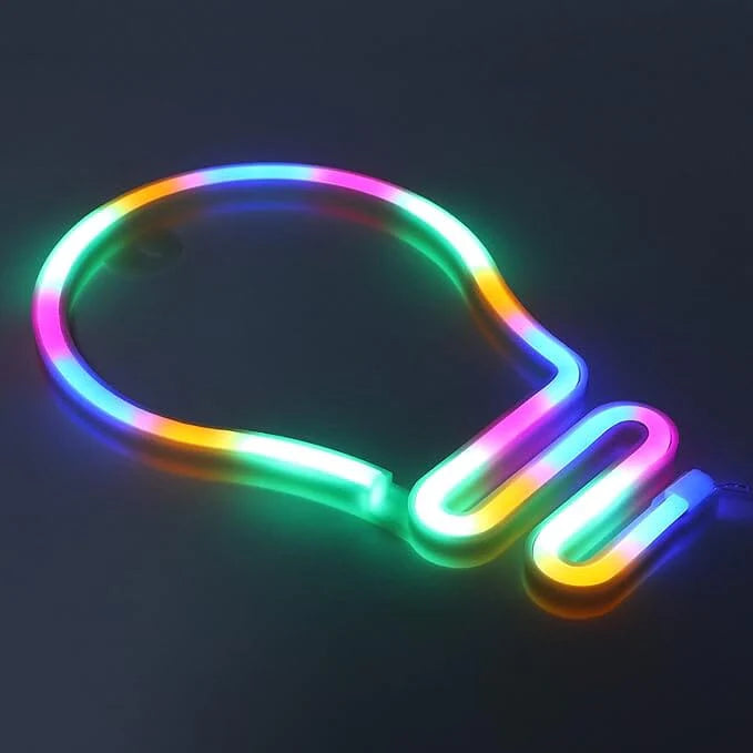 Illumina - 3D Neon Light - Wall Sign - Lightbulb