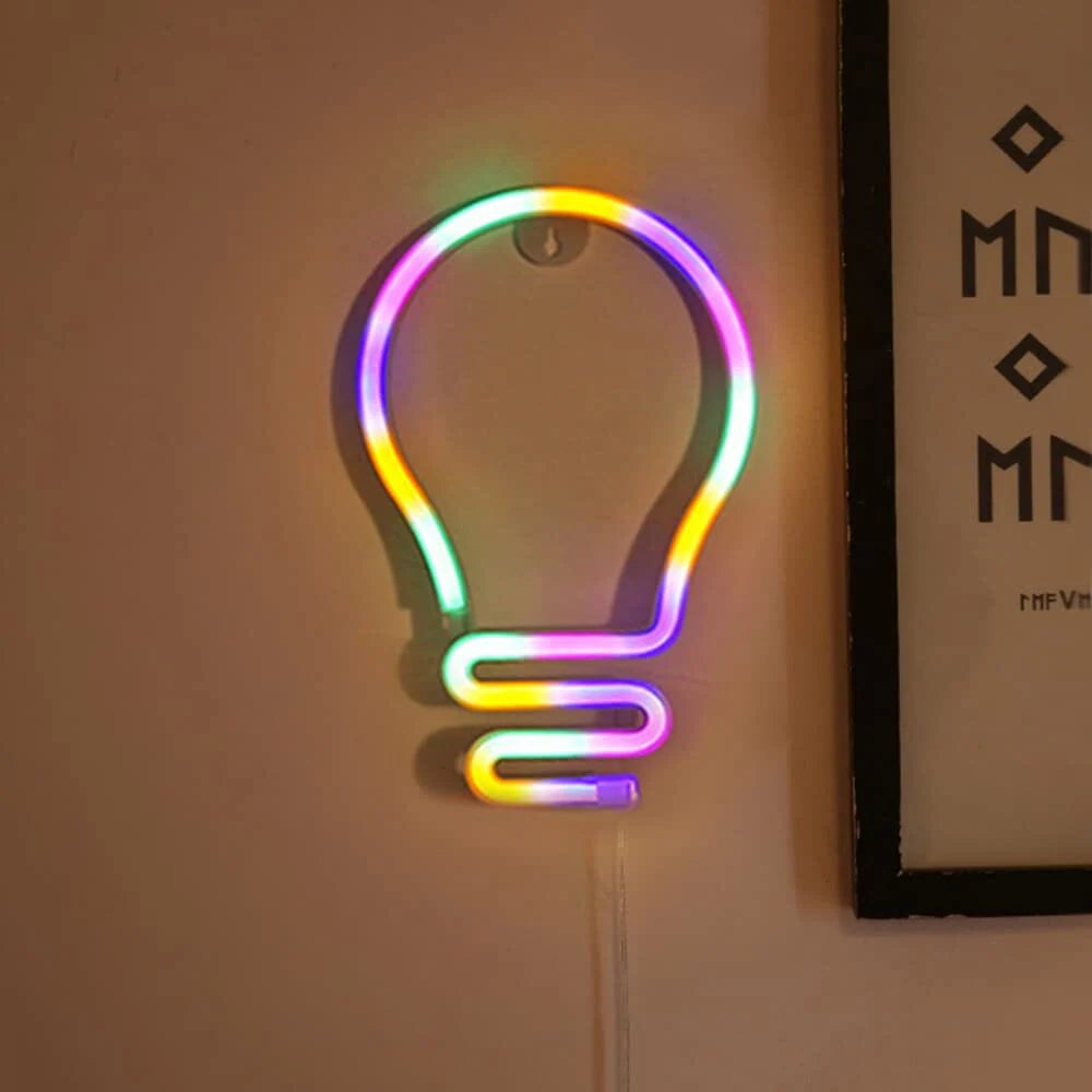 Illumina - 3D Neon Light - Wall Sign - Lightbulb