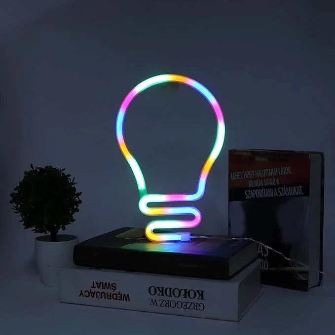 Illumina - 3D Neon Light - Wall Sign - Lightbulb