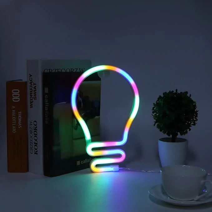 Illumina - 3D Neon Light - Wall Sign - Lightbulb