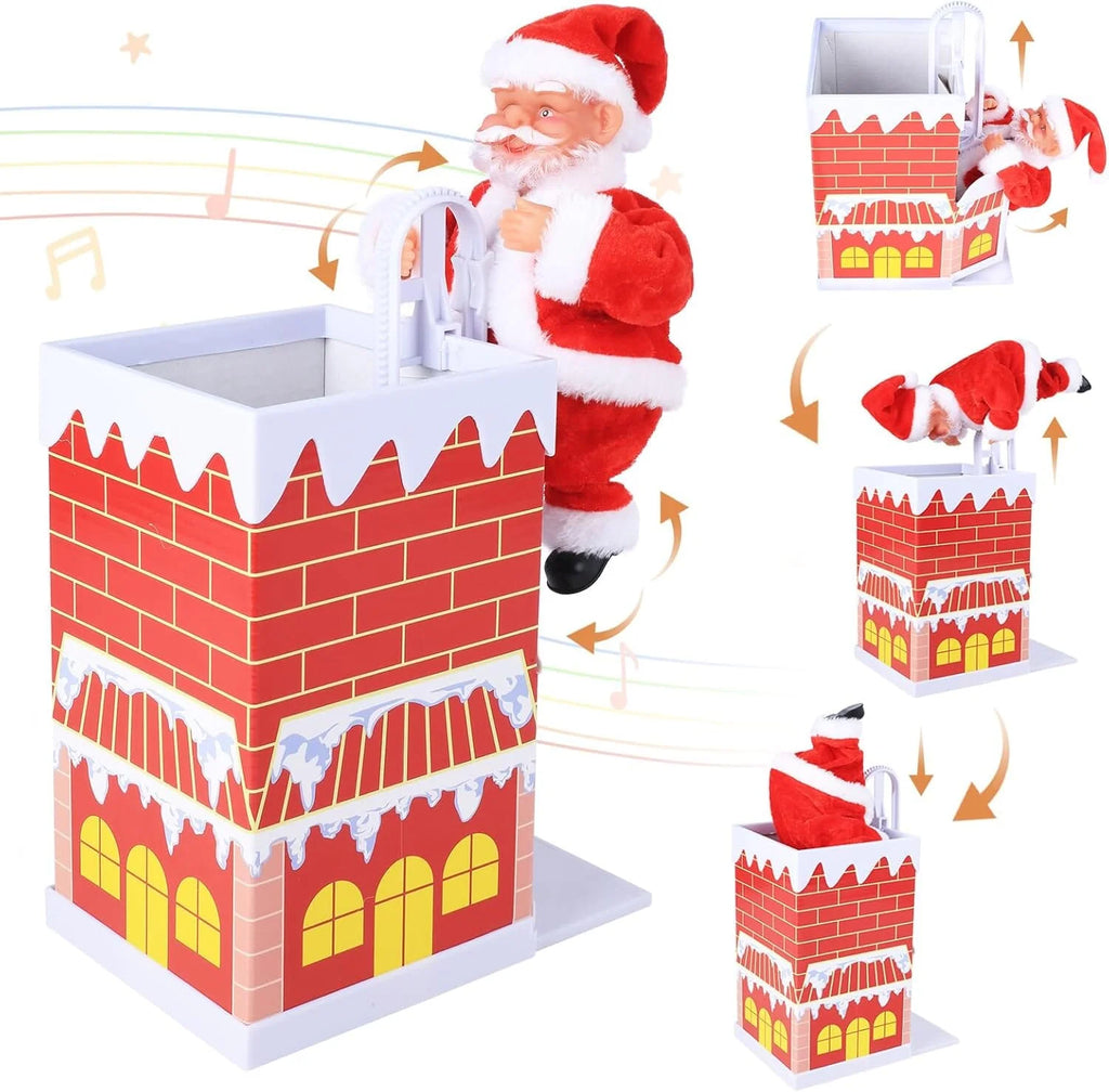Jolly Moves - Santa Claus Climbing Chimney - Fun Christmas Decor