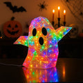 Lit Luster - Holographic Geometric Halloween Lamp - RGB LED - Ghost