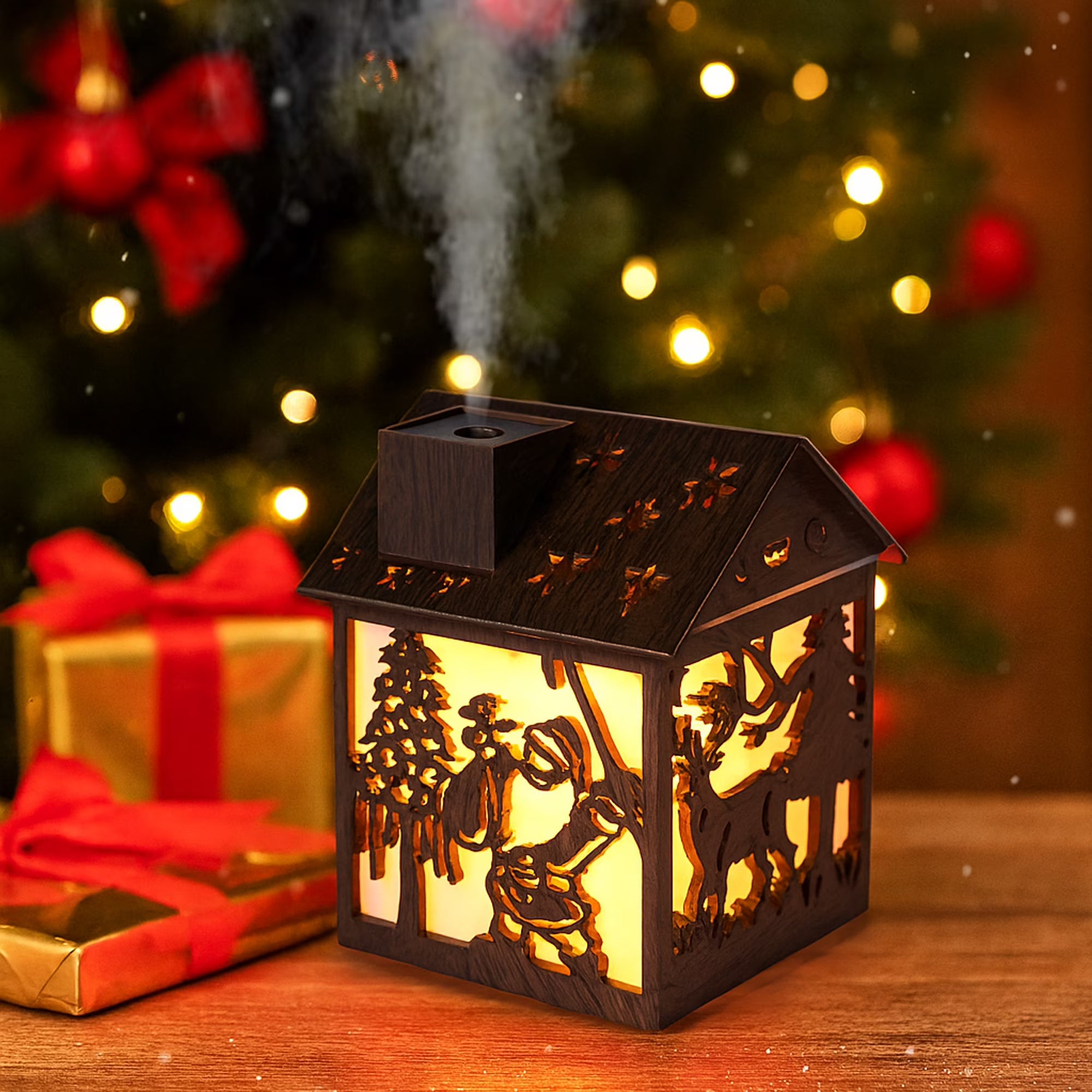 Santa's Log Cabin - RGB Humidifier + Aroma Diffuser - 300 ML