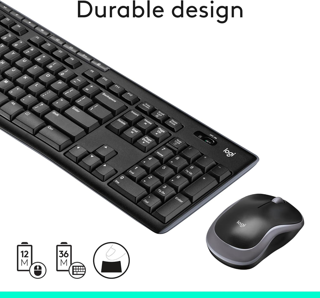 Logitech Wireless Keyboard & Mouse Combo - 3 Colors
