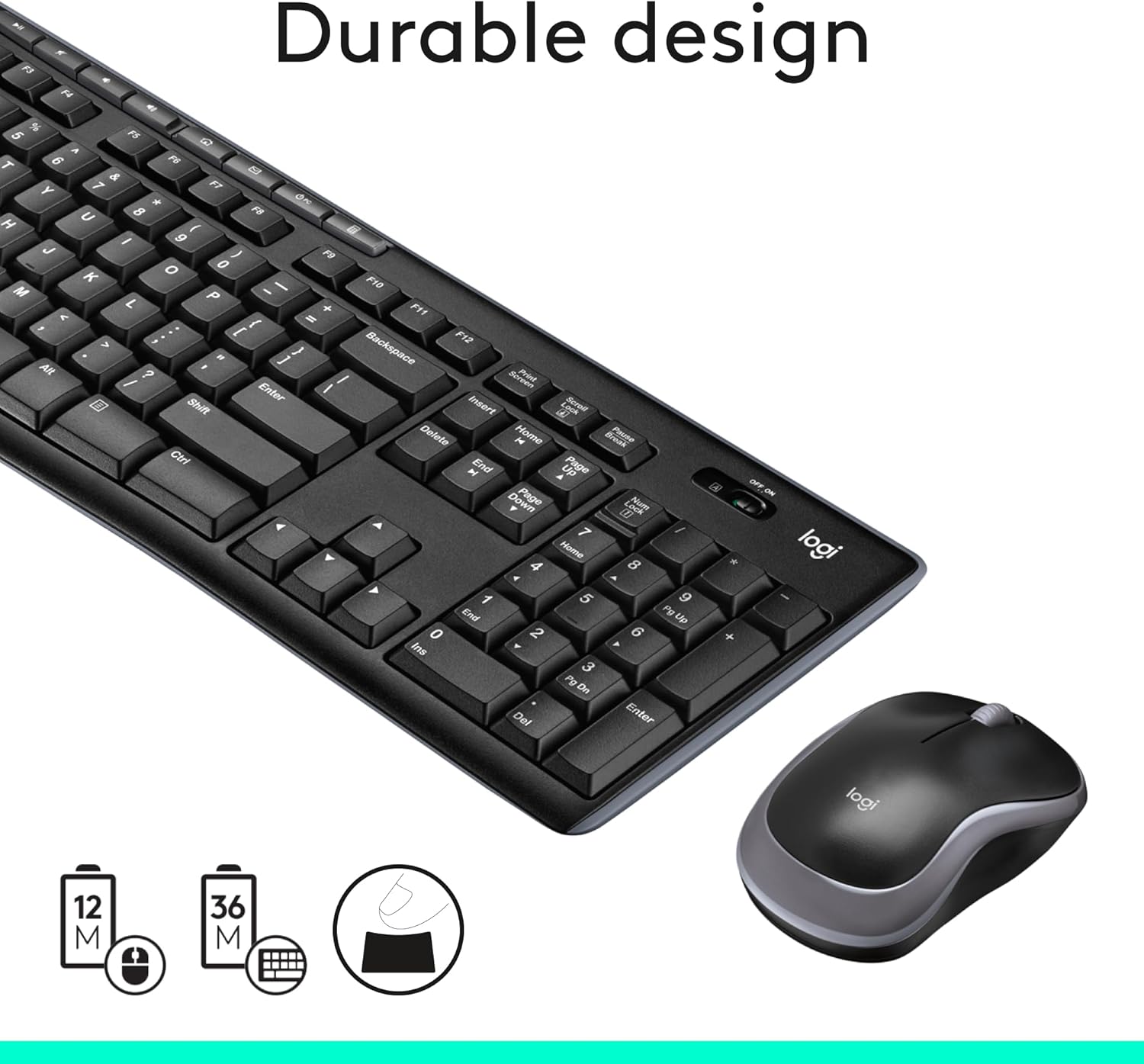 Logitech Wireless Keyboard & Mouse Combo - 3 Colors