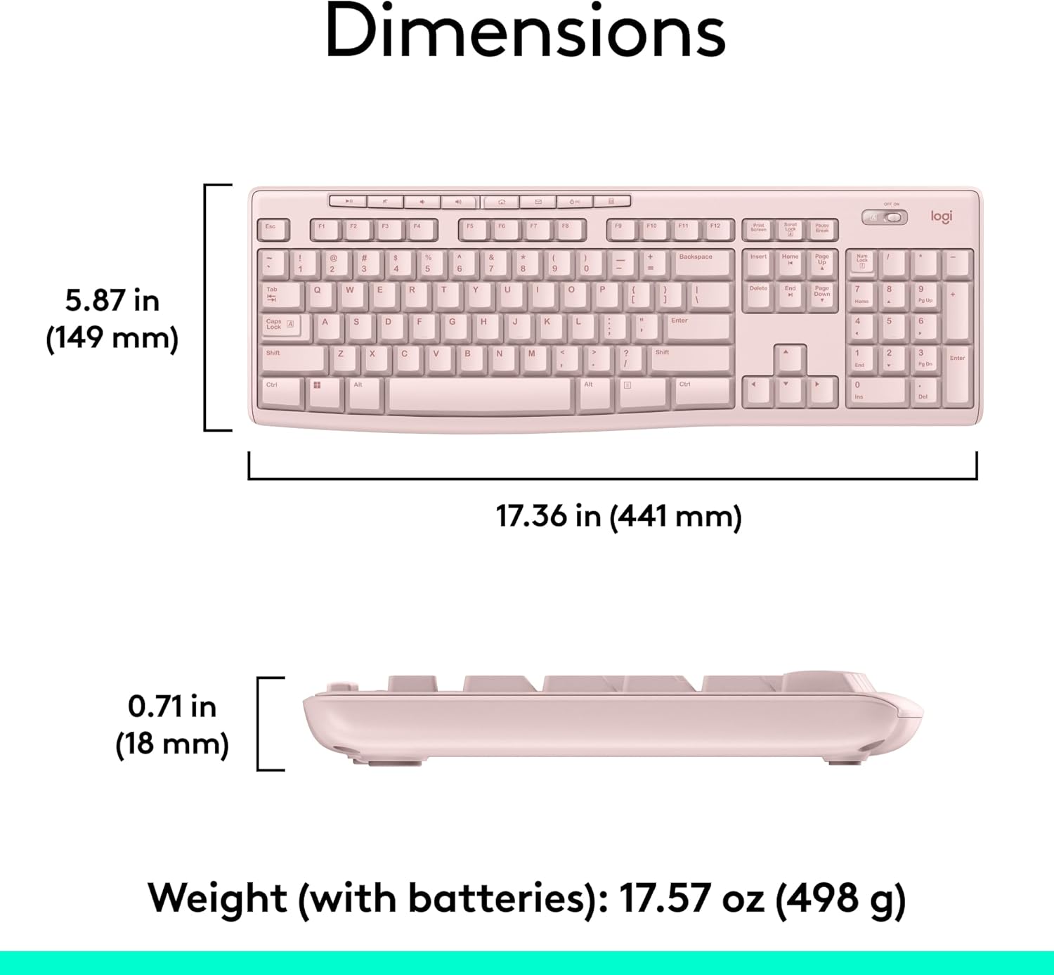 Logitech Wireless Keyboard & Mouse Combo - 3 Colors