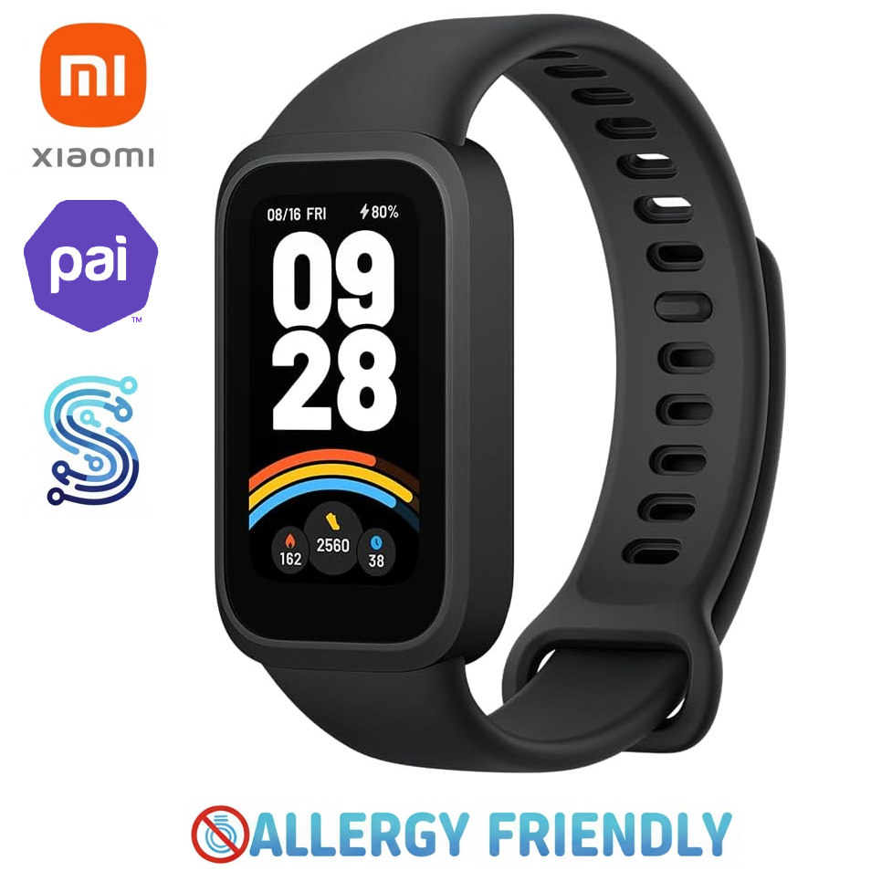 Xiaomi Mi Band 9 Active - Allergy Friendly - Best Health Tracking 2025 - NO METAL