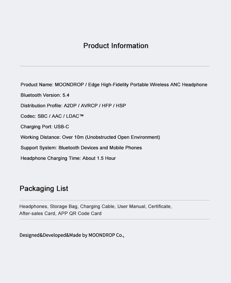 Moondrop Edge - Wireless Headphones - Best Sound Under $200 - 2025