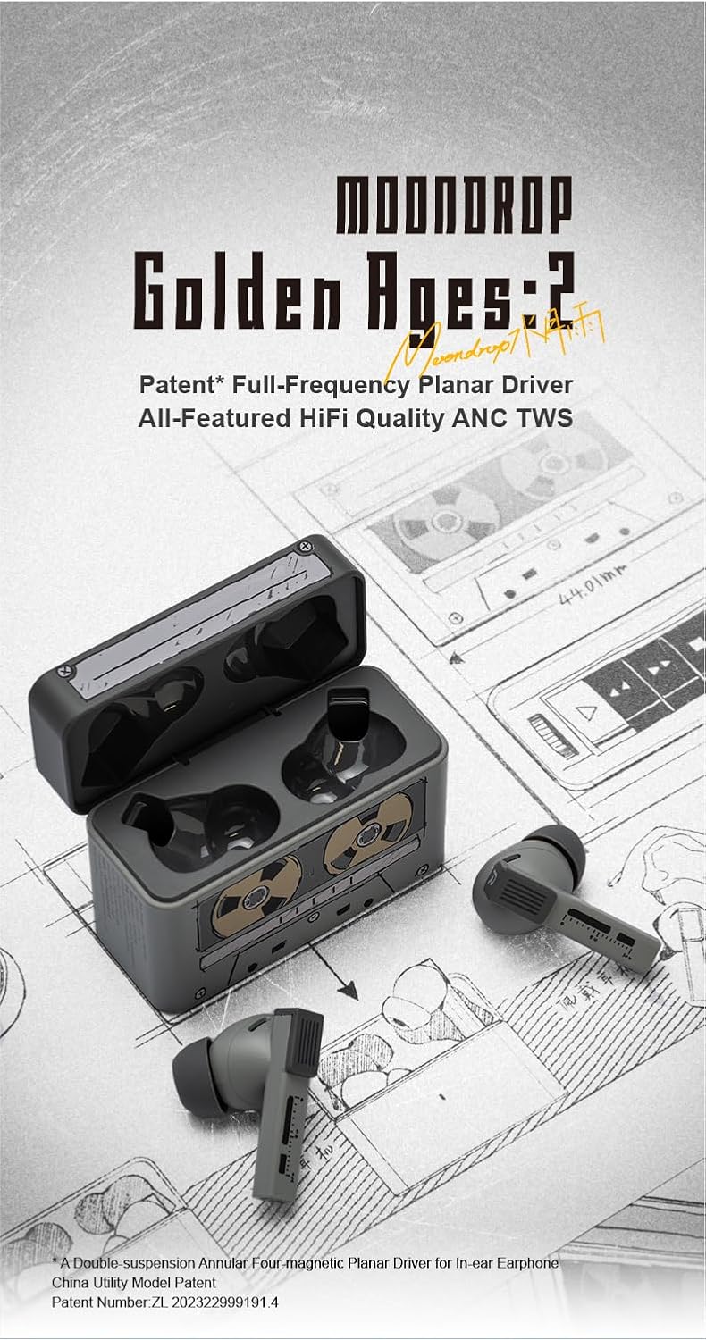 Moondrop Golden Ages 2 - PLANAR - Bluetooth 6.0 - Award Winner 2025