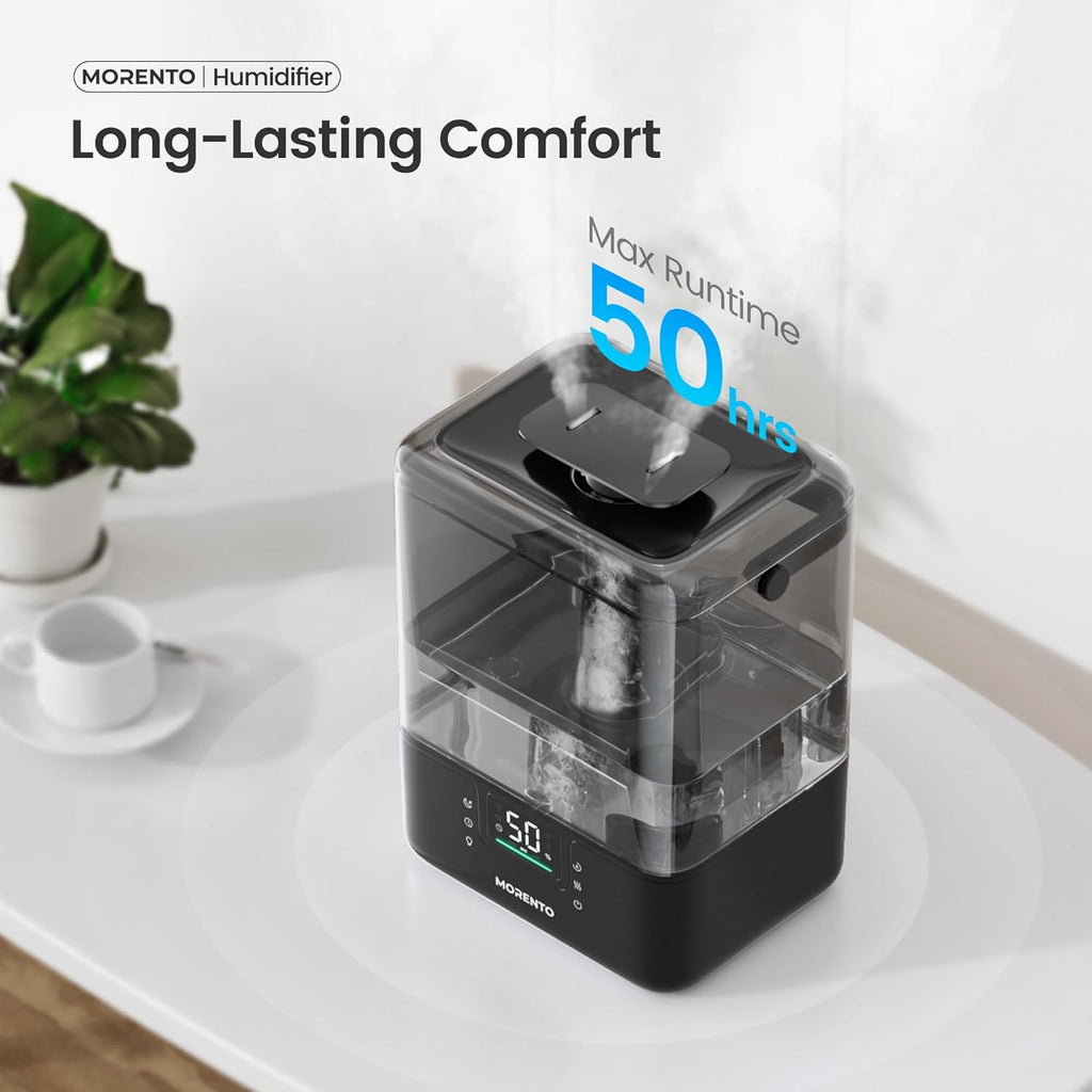 Morento - Smart Humidifier - ALEXA + GOOGLE HOME - APP - 6 L (6000 ML)