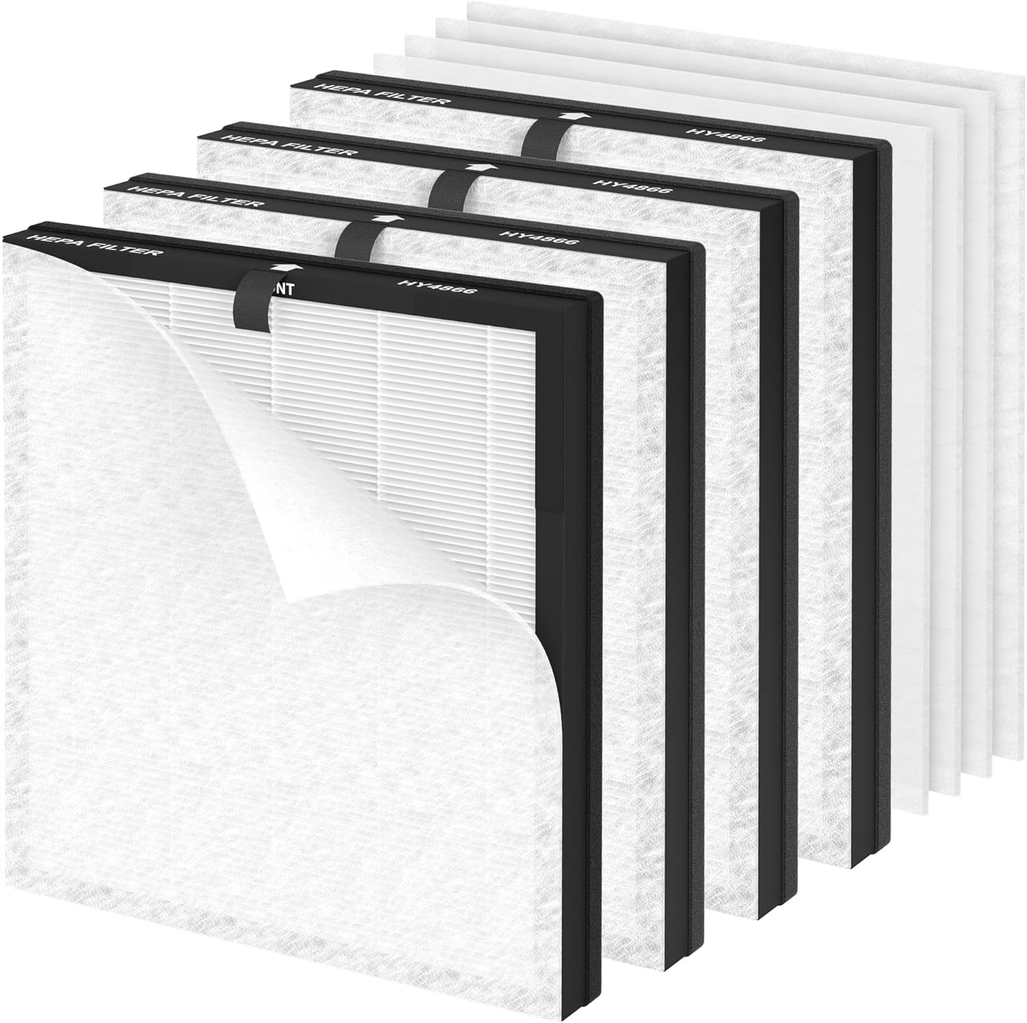 Generic - Morento Smart Air Purifier - HEPA H13 Filters + Pre Filters - 8 Pack