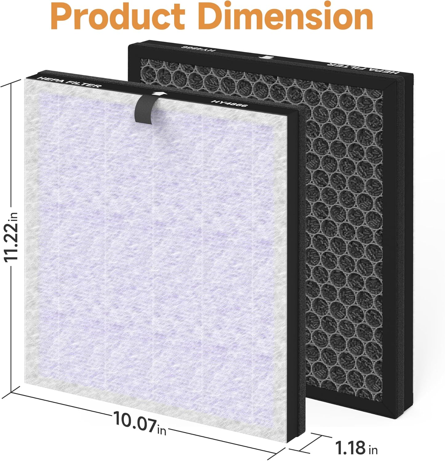 Generic - Morento Smart Air Purifier - HEPA H13 Filters + Pre Filters - SMOKE / HAZE - 8 Pack