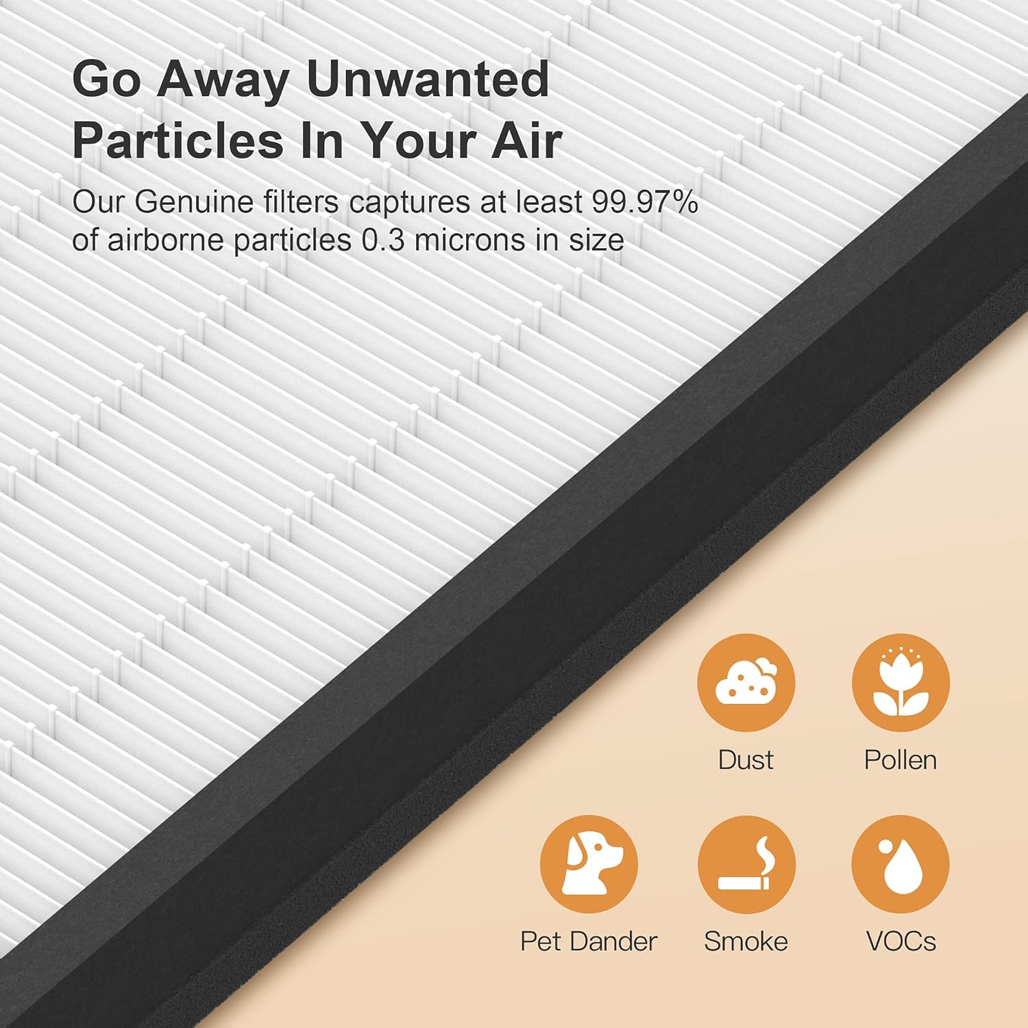 Morento - Smart Air Purifier - HEPA Filters - 2 Pack