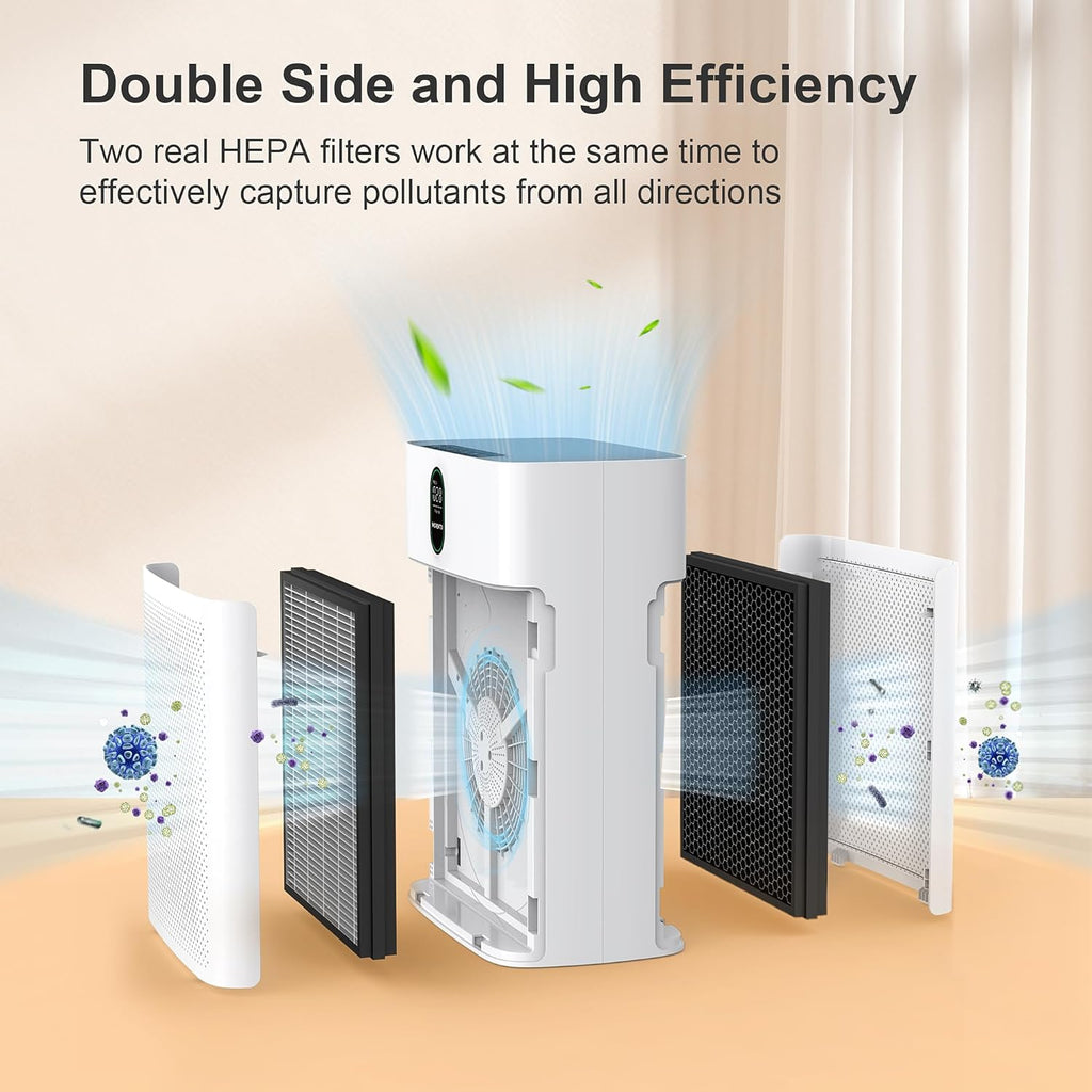 Morento - Smart Air Purifier - HEPA Filters - 2 Pack