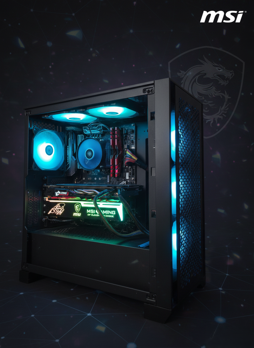 MSI x Corsair - Red & Black Custom Gaming PC - HIGH - Xbox Series S