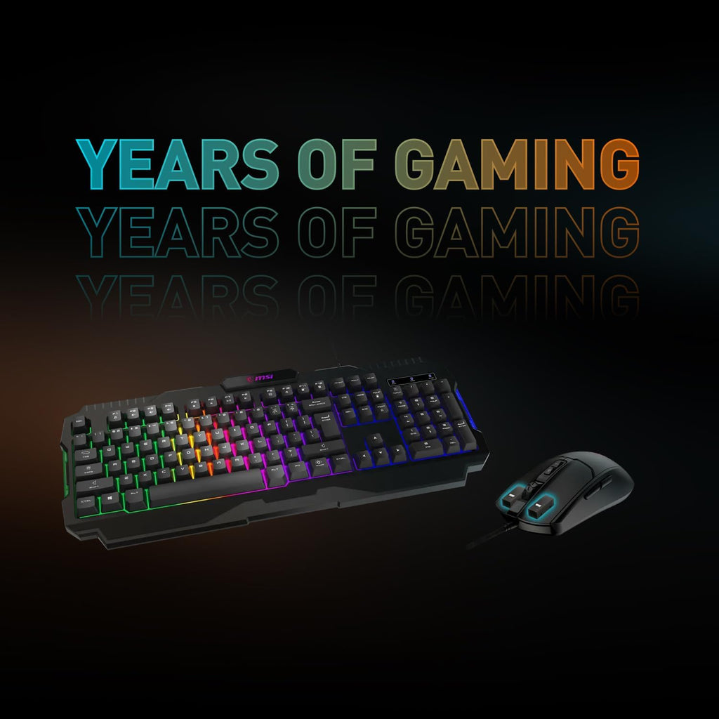 MSI Forge GK100 - RGB Gaming Keyboard & Mouse Combo