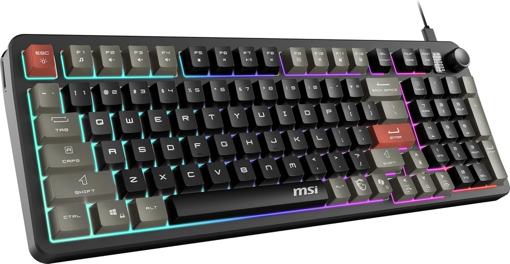 MSI GK110 - RGB Gaming Keyboard - Knob
