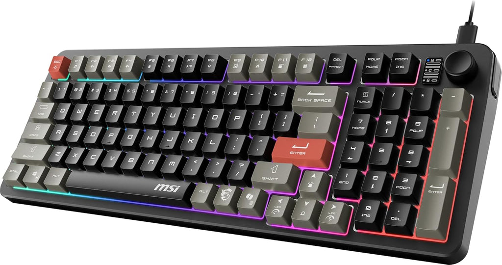 MSI GK110 - RGB Gaming Keyboard - Knob