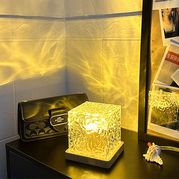 Northern Vibes - Cube Night Light - Wave Ripple Projector