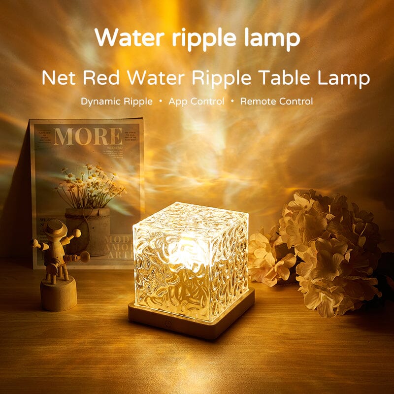 Northern Vibes - Cube Night Light - Wave Ripple Projector