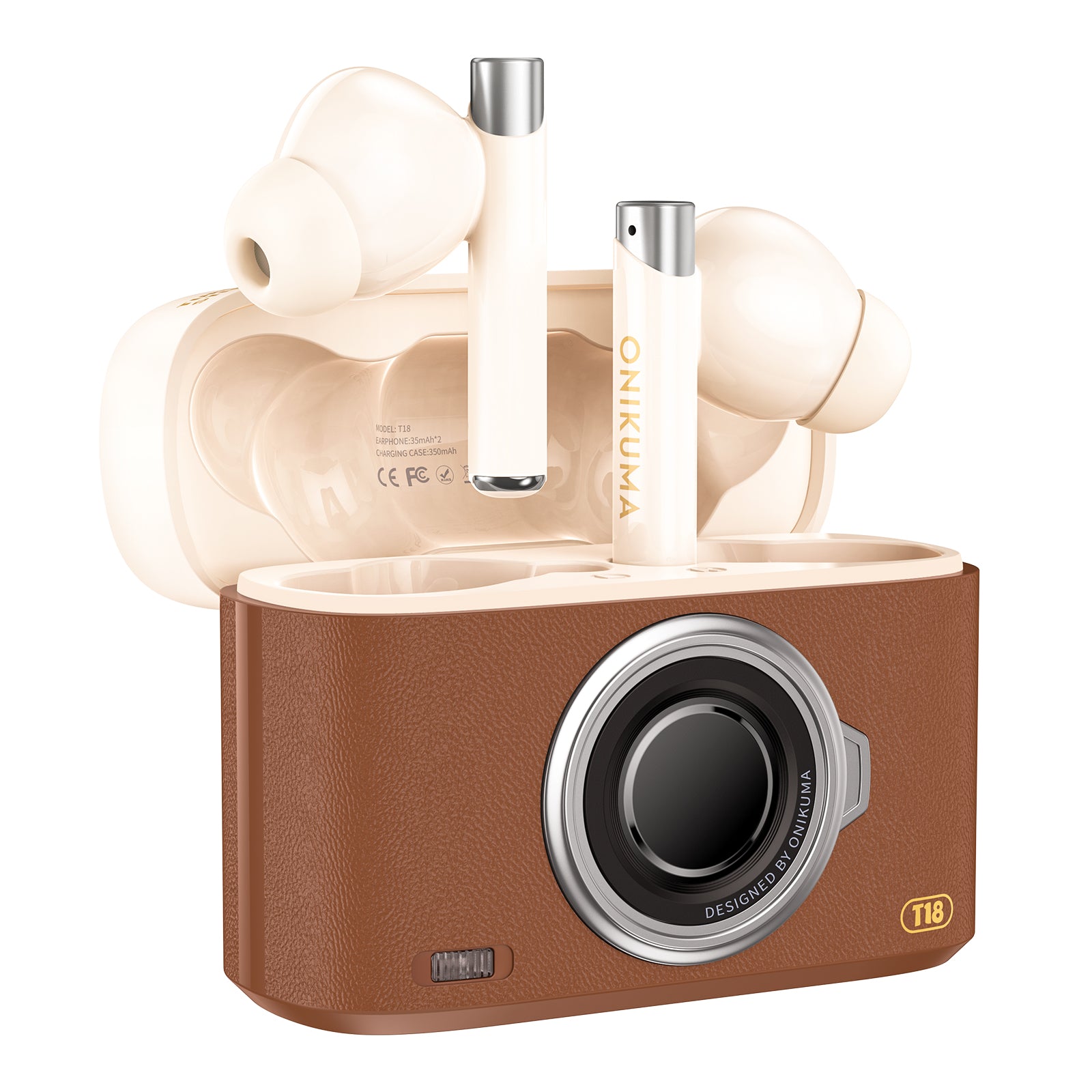 Onikuma Wireless Earbuds - Vintage Camera Edition - Best Budget Mic 2025