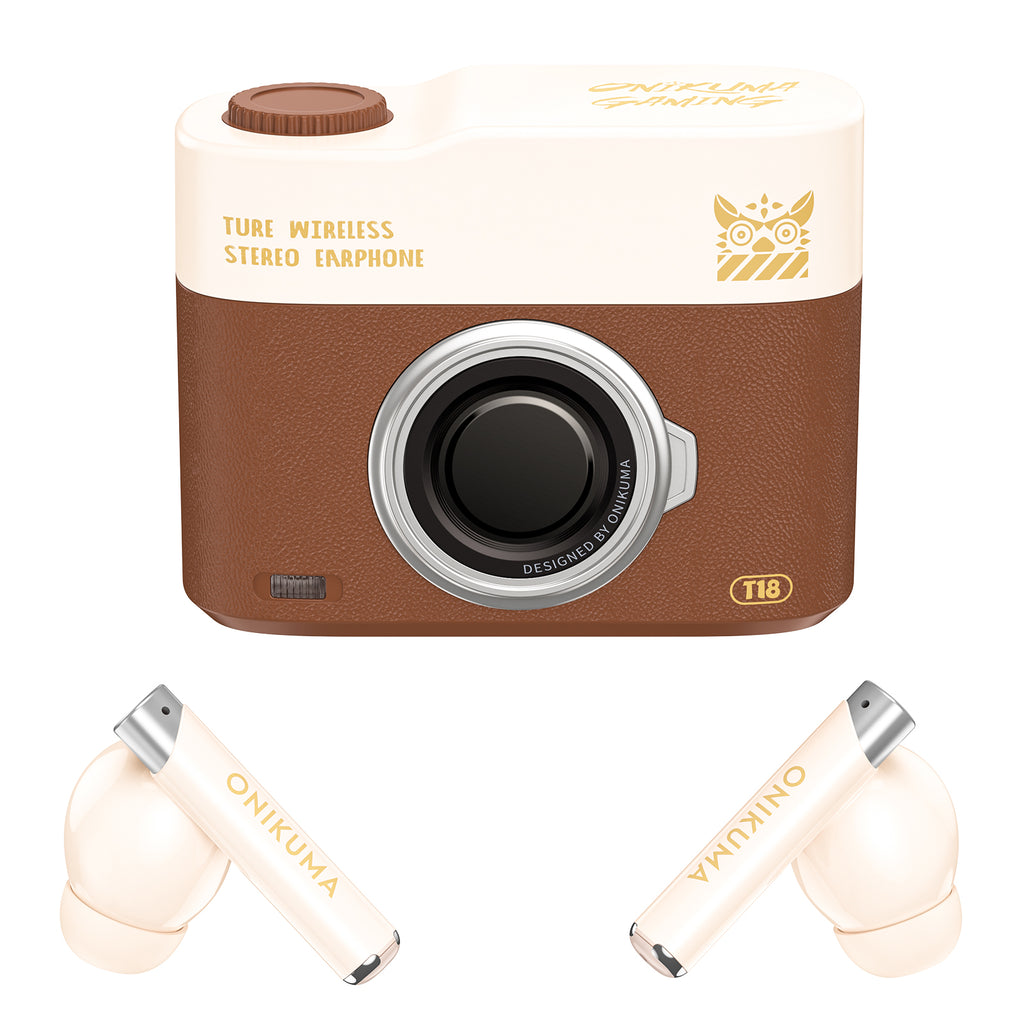 Onikuma Wireless Earbuds - Vintage Camera Edition - Best Budget Mic 2025