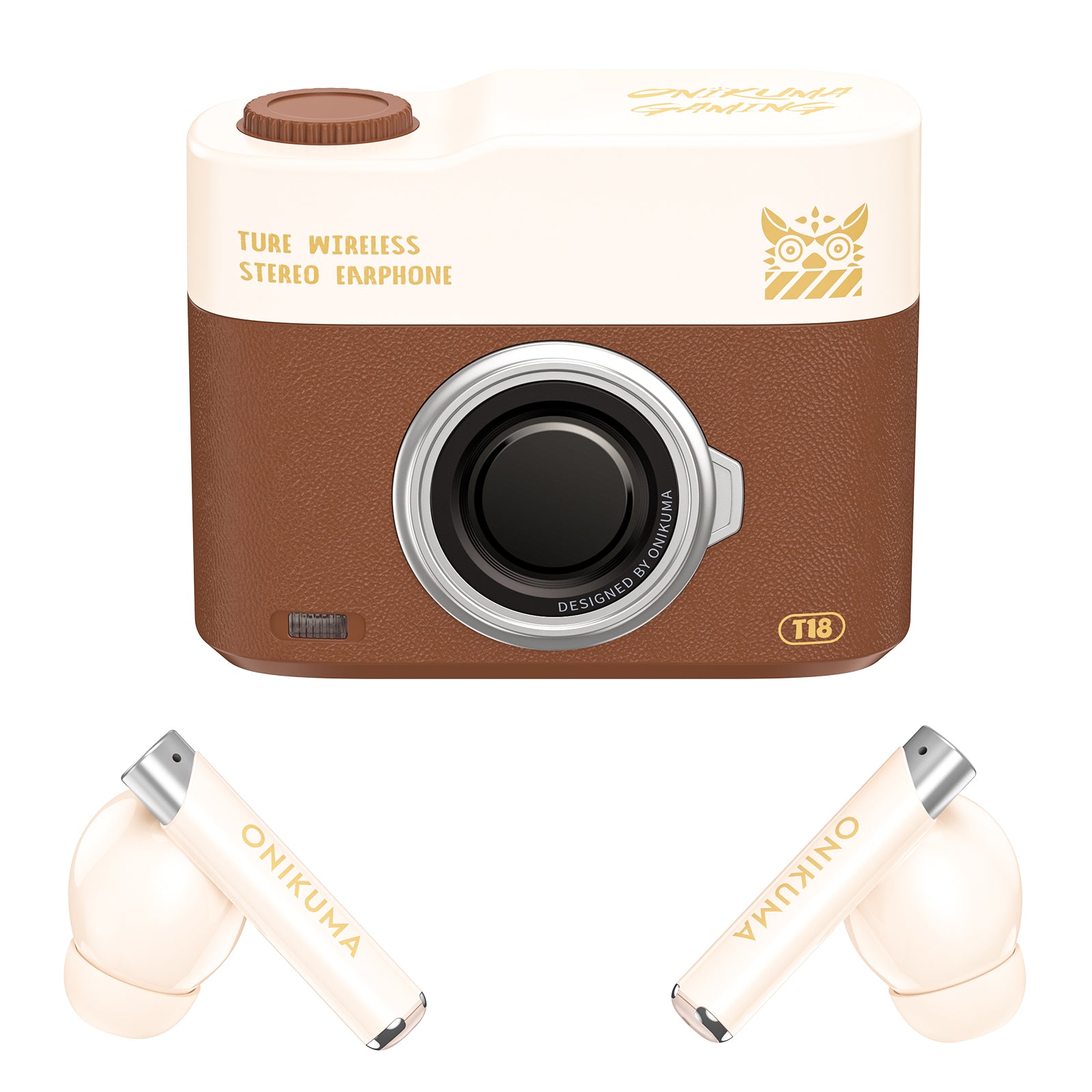 Onikuma Wireless Earbuds - Vintage Camera Edition - Best Budget Mic 2025