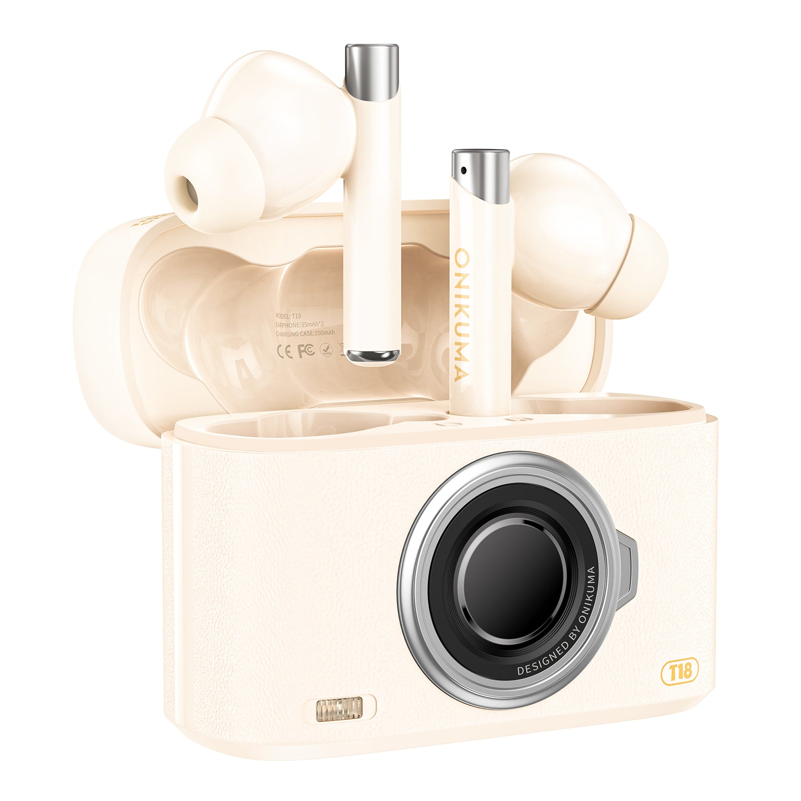 Onikuma Wireless Earbuds - Vintage Camera Edition - Best Budget Mic 2025