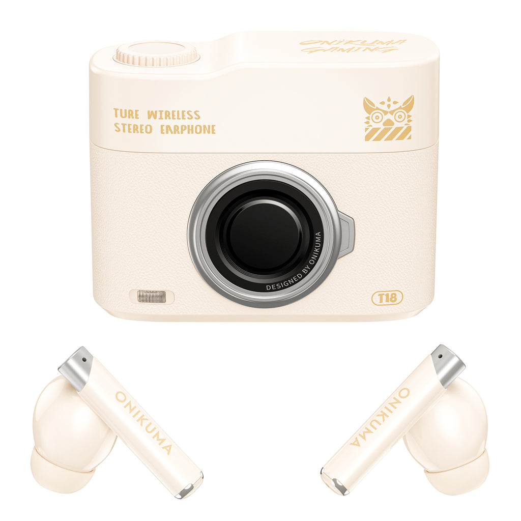 Onikuma Wireless Earbuds - Vintage Camera Edition - Best Budget Mic 2025
