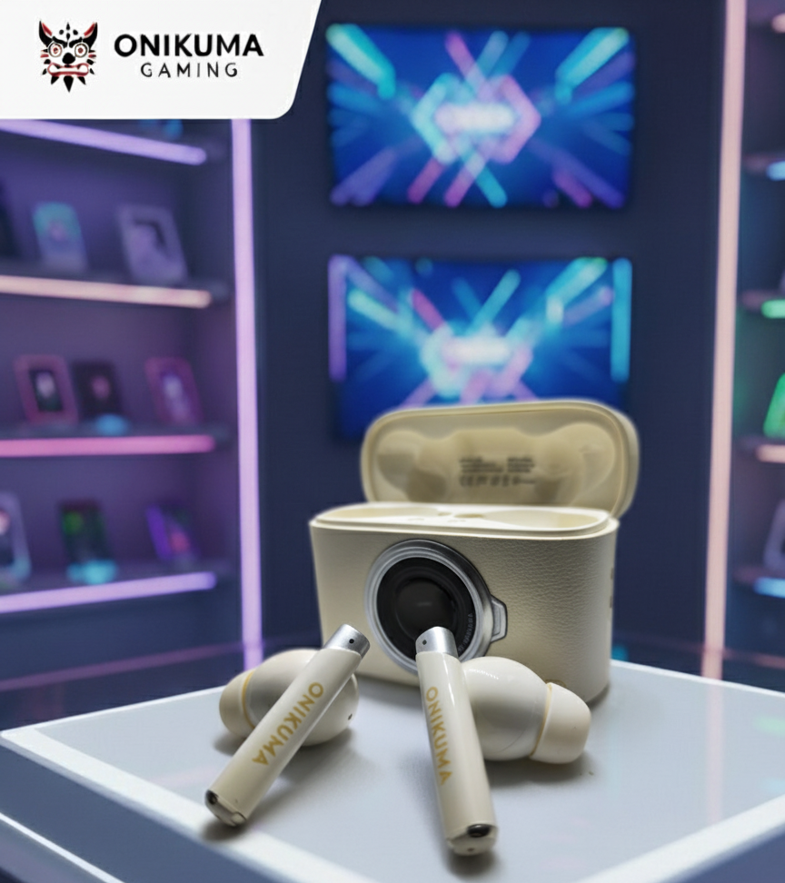 Onikuma Wireless Earbuds - Vintage Camera Edition - Best Budget Mic 2025