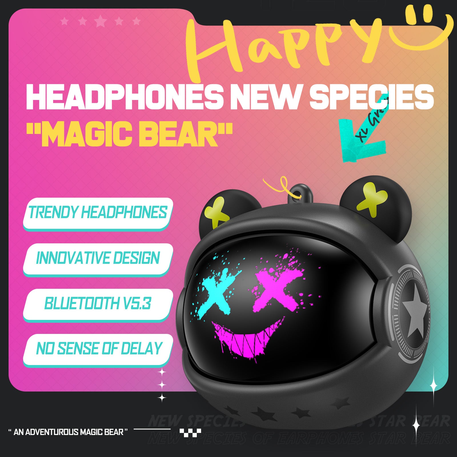 Onikuma Wireless Earbuds - Cyberpunk Bear - Best Budget Gaming 2025