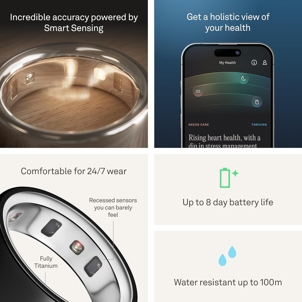 Oura Ring 4 - Best Smart Ring 2025 - 30+ Biometrics