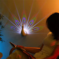 Peacock Pop - Wall Mounted Projection Touch Lamp - RGB / LED - 12 Colors