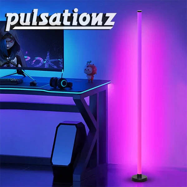 Pulsationz - Smart Corner Floor Lamp - RGB LED - Remote + App