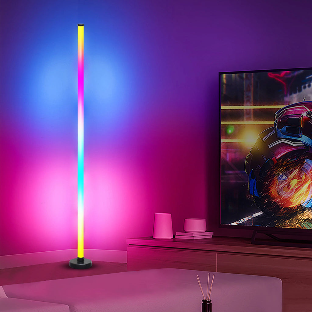 Pulsationz - Smart Corner Floor Lamp - RGB LED - Remote + App