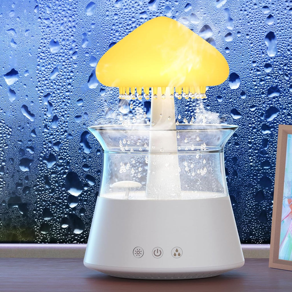 Rain Cloud / Mushroom - RGB Humidifier + Aroma Diffuser - REMOTE - 300 ML