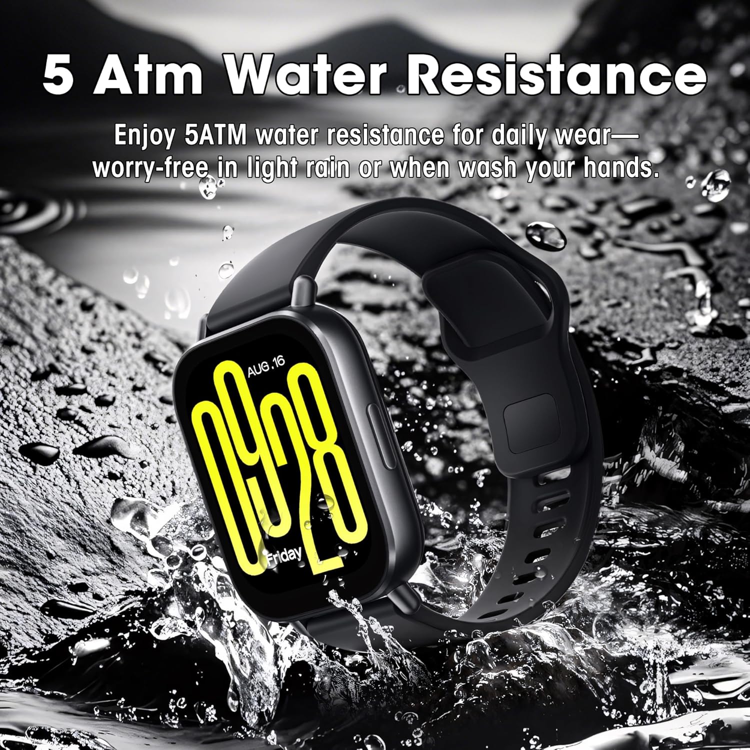 Xiaomi Redmi Watch 5 Active -  Allergy Friendly - PAI - Best Health Tracking 2025 - Calling/Texting - NO METALS