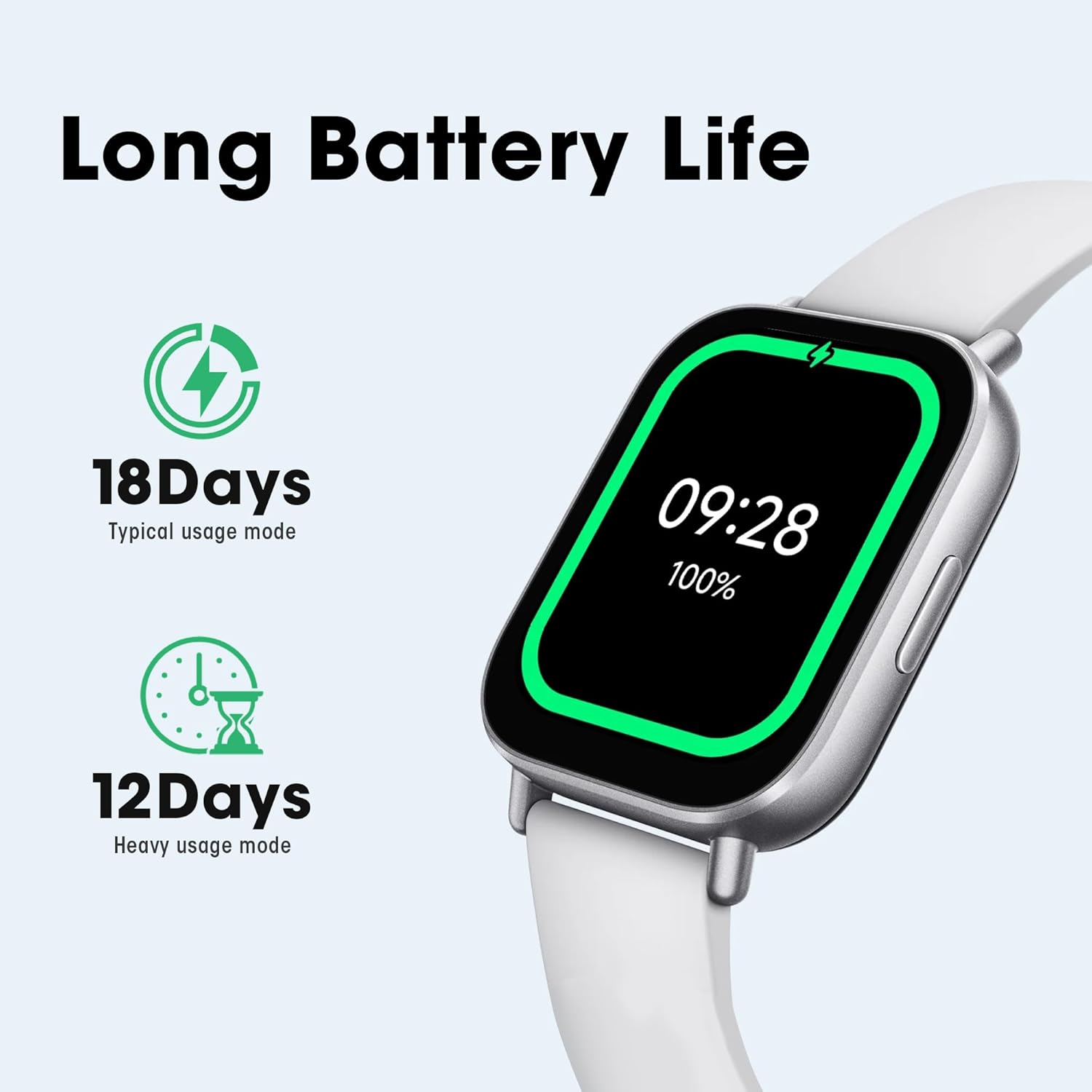 Xiaomi Redmi Watch 5 Active -  Allergy Friendly - PAI - Best Health Tracking 2025 - Calling/Texting - NO METALS