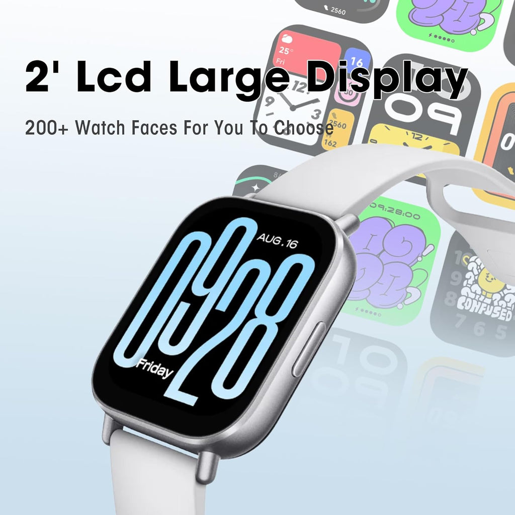 Xiaomi Redmi Watch 5 Active -  Allergy Friendly - PAI - Best Health Tracking 2025 - Calling/Texting - NO METALS